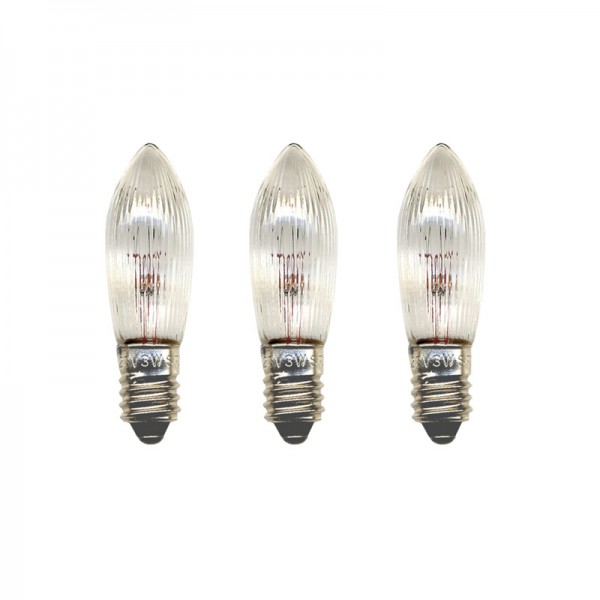 Ersatz-Leuchtmittel - E10 - 12V - 2,4W - 3 Stück