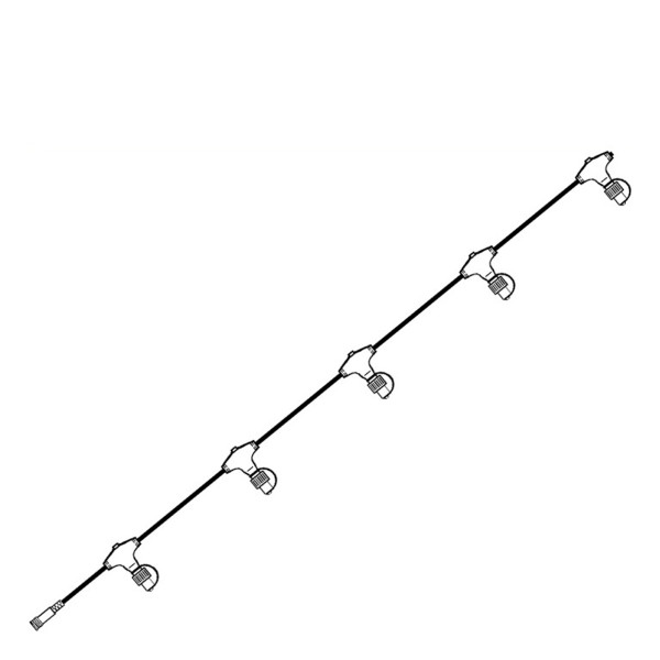 System 24 Verteiler 5-fach - L: 15m - koppelbar - ohne Trafo