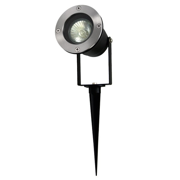 Gartenspot YUYAO für GU10 Leuchtmittel - Erdspieß - max. 3,5W - IP65 - 1,5m Kabel + Stecker