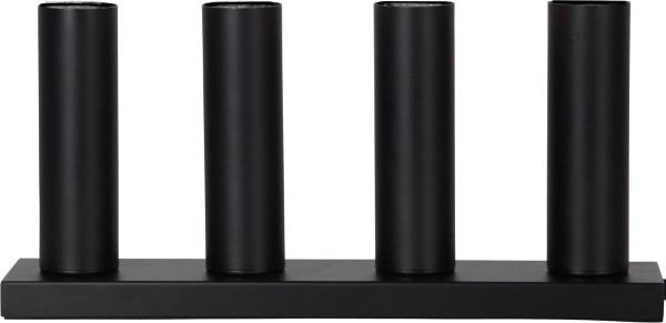 Standleuchte "Glans",4x E27-Fassung Farbe : schwarz, mit Schalter ca. 17 cm x 37 cm ( Leuchtmittel nicht enthalten ) Vierfarb-Karton