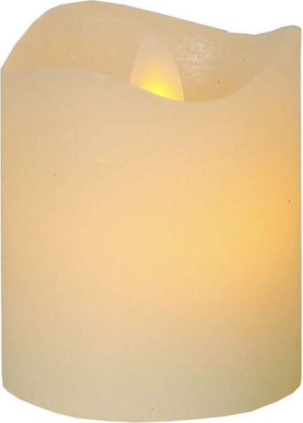 LED-Teelicht-Echtwachs-Glim-Design-mechanisch bewegte-Flamme-Timer-→5cm-↑6cm-2er-Set