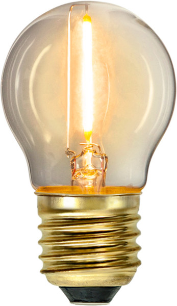LED Leuchtmittel FILA GLOW - G45 - E27 - 0,8W - warmweiss 2100K - 70lm - klar
